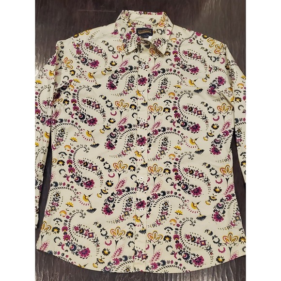 Cremieux Men's Shirt Large Long Sleeve Button Down Floral Print Multi-color NWT - Picture 2 of 9